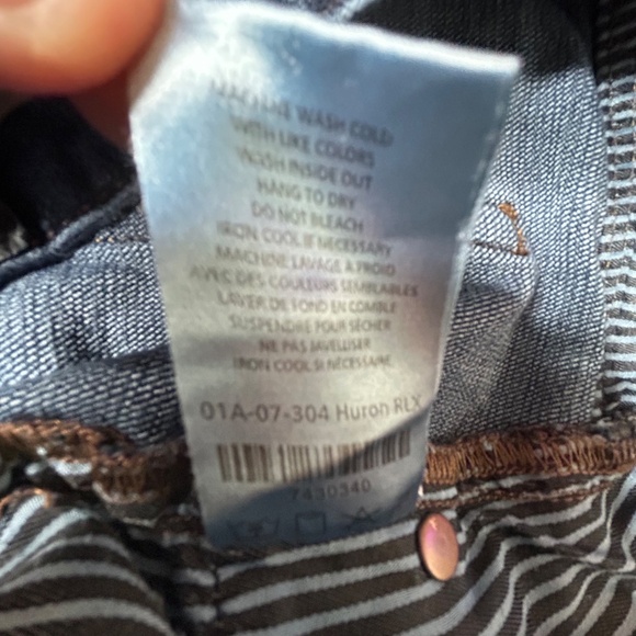 Five Four Mens Size 34 "Huron RLX" Straight Denim Jeans Pants Racing Stripes - Picture 5 of 13